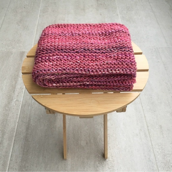 NWT Hand knitted mixed fibers scarf - Picture 8 of 8